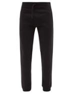 A.p.c. - Item Logo-print Cotton-jersey Track Pants - Mens - Black