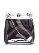 Matchesfashion.com Junya Watanabe - Logo-patch Pvc And Satin Bucket Bag - Womens - Clear