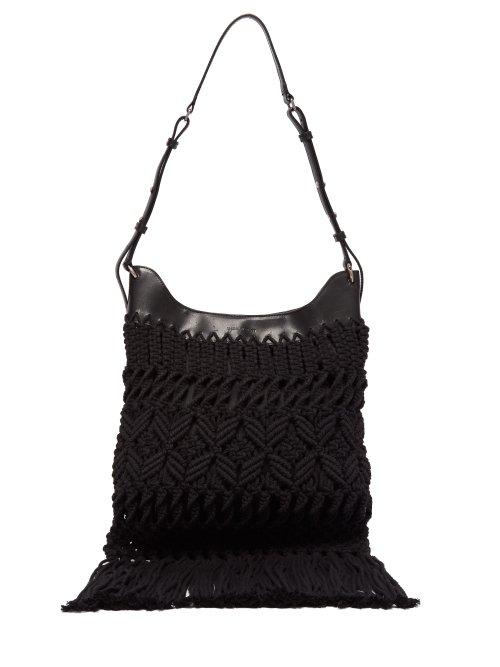 Matchesfashion.com Isabel Marant - Teomia Macram Shoulder Bag - Womens - Black