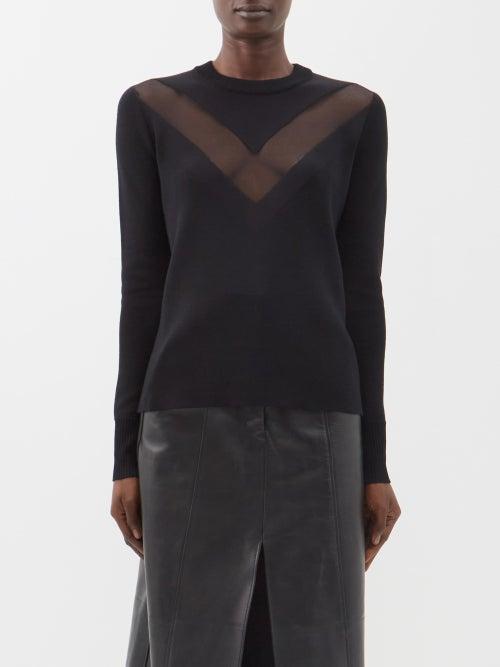 Alexander Mcqueen - One-shoulder Knitted Bandage Crop Top - Womens - Black
