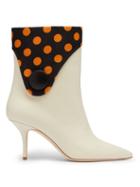 Matchesfashion.com Malone Souliers By Roy Luwolt - X Emanuel Ungaro Marisa Leather Boots - Womens - Black Yellow