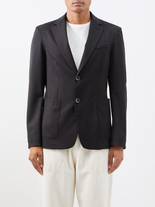 Barena Venezia - Borgo Single-breasted Wool-blend Blazer - Mens - Black