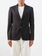 Barena Venezia - Borgo Single-breasted Wool-blend Blazer - Mens - Black
