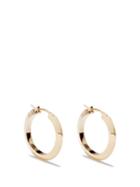 Bottega Veneta - 18kt Gold-plated Hoop Earrings - Womens - Yellow Gold