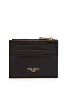 Matchesfashion.com Dolce & Gabbana - Zipped Leather Cardholder - Mens - Black