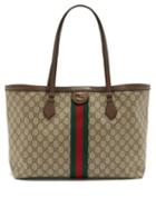 Matchesfashion.com Gucci - Ophidia Gg Supreme Canvas Tote Bag - Womens - Grey Multi