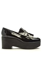 Robert Clergerie Xock Patent-leather Platform Loafers
