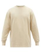 Acne Studios - Fleece-logo Loopback Cotton-jersey Sweatshirt - Mens - Beige