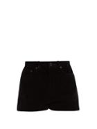Matchesfashion.com Saint Laurent - Velvet Mini Shorts - Womens - Black