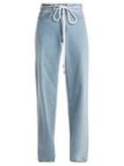 Off-white High-rise Wide-leg Jeans