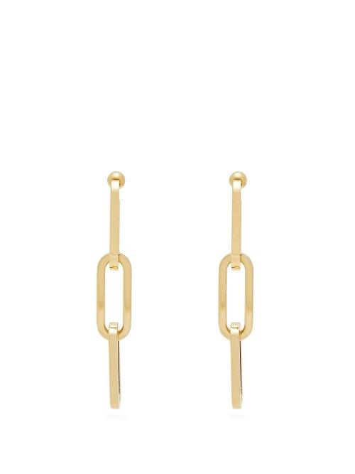 Matchesfashion.com Burberry - Chain Link Drop Earrings - Womens - Gold