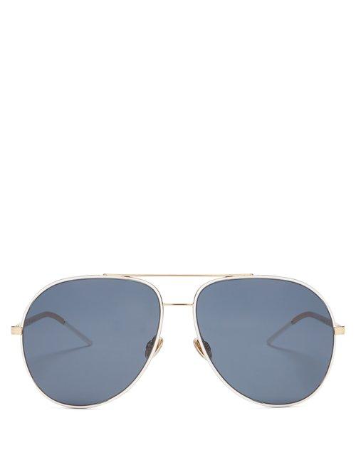 Matchesfashion.com Dior Eyewear - Astral Aviator Sunglasses - Womens - Blue
