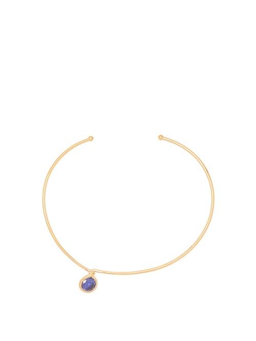 Matchesfashion.com Completedworks - The Retired Ballerina Gold Vermeil Necklace - Womens - Light Blue