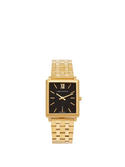 Matchesfashion.com Larsson & Jennings - Norse 18kt Gold Plated Stainless Steel Watch - Mens - Gold