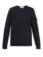Matchesfashion.com Stone Island - Crew Neck Cotton Sweatshirt - Mens - Navy