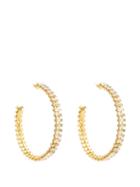 Matchesfashion.com Rosantica - Osiride Crystal-embellished Hoop Earrings - Womens - Crystal