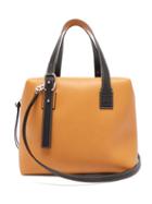 Matchesfashion.com Loewe - Cube Colour Block Leather Handbag - Womens - Tan Multi