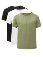 Mens Basics Paul Smith - Pack Of Three Crew-neck Jersey T-shirts - Mens - Multi