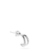 Matchesfashion.com Pearls Before Swine - Punk Double-hoop Sterling-silver Single Earring - Mens - Silver