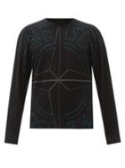 Matchesfashion.com Stone Island - Logo-intarsia Cotton Sweater - Mens - Black