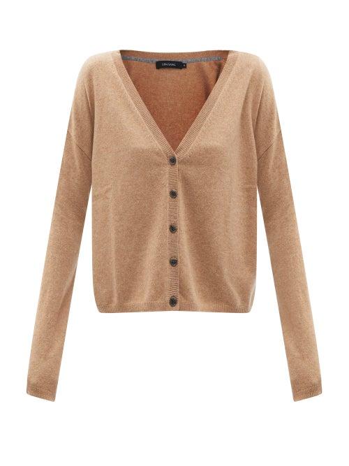 Lisa Yang - Abby Cropped Cashmere Cardigan - Womens - Light Brown