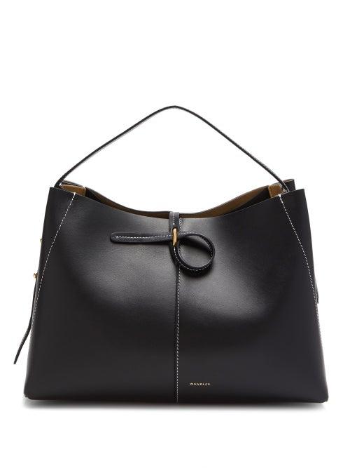 Matchesfashion.com Wandler - Ava Medium Topstitched-leather Tote Bag - Womens - Black