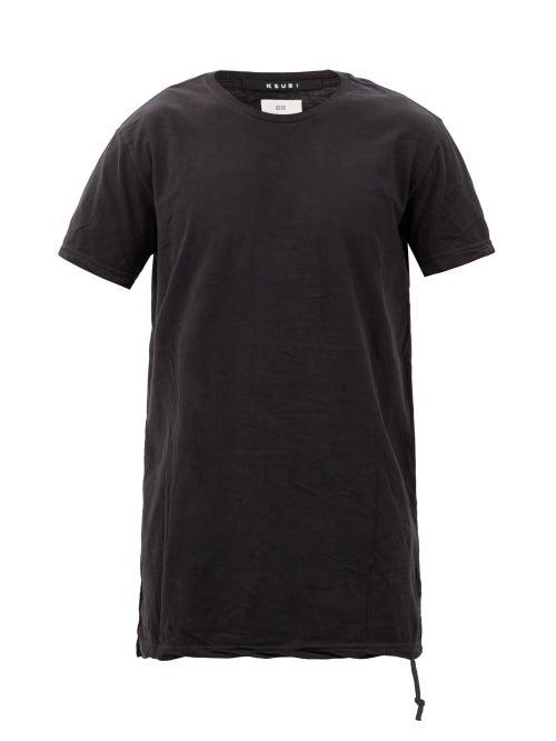 Ksubi - Seeing Lines Cotton-jersey T-shirt - Mens - Black