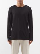 Albus Lumen - Lagune Jersey Long-sleeved T-shirt - Mens - Black
