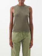 Extreme Cashmere - No.231 Plaisir Cashmere Tank Top - Womens - Dark Khaki