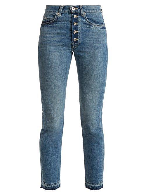 Matchesfashion.com Eve Denim - Silver Bullet High Rise Straight Leg Jeans - Womens - Denim