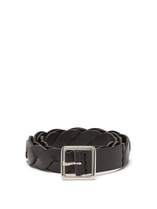 Matchesfashion.com Isabel Marant - Deo Braided Leather Belt - Mens - Black