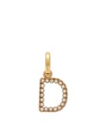 Matchesfashion.com Burberry - D Crystal Embellished Letter Charm - Womens - Crystal