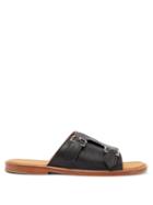 Matchesfashion.com John Lobb - Beacon Leather Slides - Mens - Black