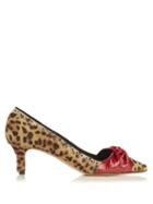 Isabel Marant Panely Leopard-print Calf-hair Pumps