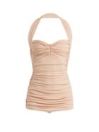 Matchesfashion.com Norma Kamali - Bill Mio Swimsuit - Womens - Light Pink