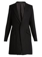 Y's By Yohji Yamamoto Single-breasted Pleated-back Wool Jacket