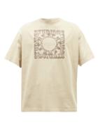 Acne Studios - Edlund Circus-logo Embroidered Cotton T-shirt - Mens - Green