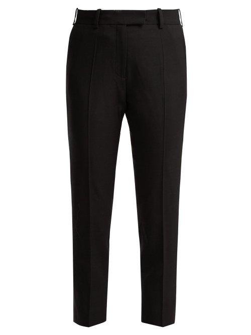 Matchesfashion.com Racil - Aries High Rise Wool Trousers - Womens - Black