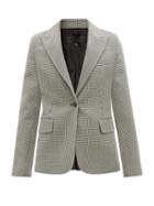 Nili Lotan - Marshal Houndstooth Virgin-wool Twill Jacket - Womens - Grey Multi