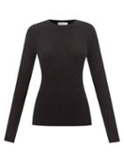 Gabriela Hearst - Margaret Pointelle-knit Cashmere-blend Sweater - Womens - Black