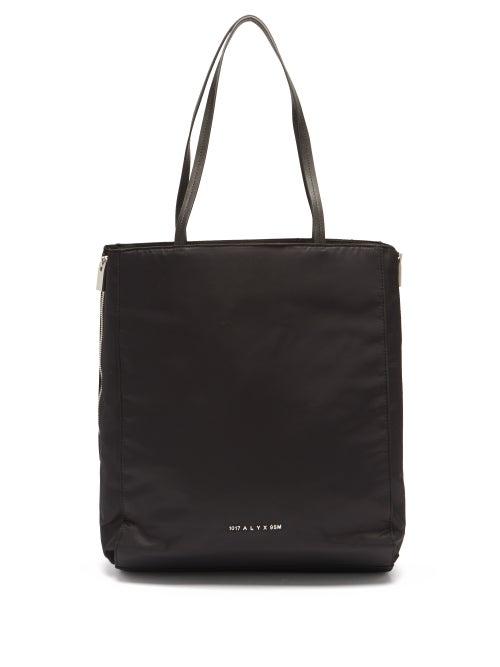 Matchesfashion.com 1017 Alyx 9sm - Logo-appliqu Recycled-shell Tote Bag - Mens - Black