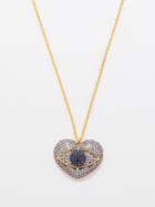 Begm Khan - Occhio Del Amore 24kt Gold-plated Necklace - Womens - Crystal Multi