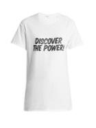 Blouse Discover The Power-print Cotton T-shirt