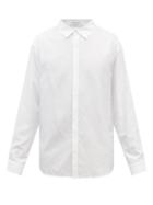 Marine Serre - Moon-jacquard Poplin Shirt - Mens - White