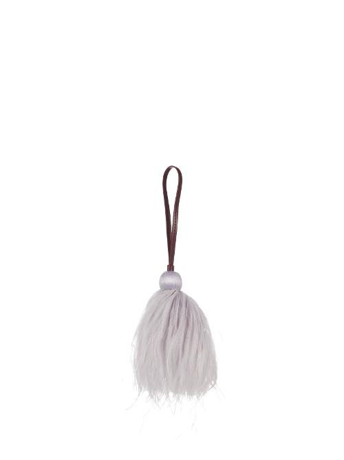 Hillier Bartley Ostrich-feather Tasselled Bag Charm