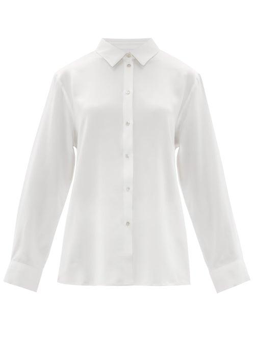 Matchesfashion.com Asceno - The London Silk-charmeuse Shirt - Womens - White