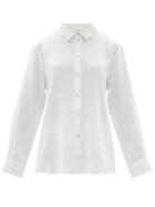 Matchesfashion.com Asceno - The London Silk-charmeuse Shirt - Womens - White