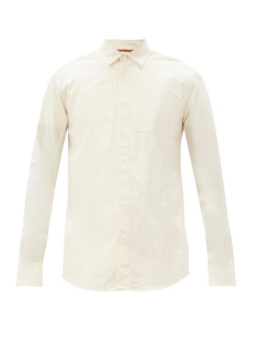 Matchesfashion.com Barena Venezia - Scarpion Cotton Shirt - Mens - Cream