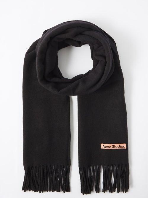 Acne Studios - Canada Fringed Wool Scarf - Womens - Black