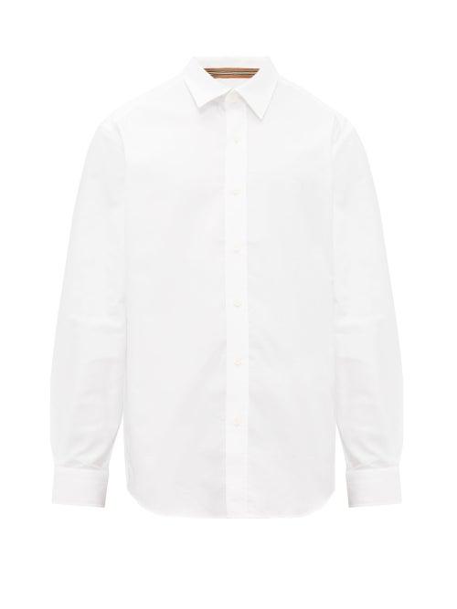 Matchesfashion.com Burberry - Charles Icon Stripe Cotton Oxford Shirt - Mens - White